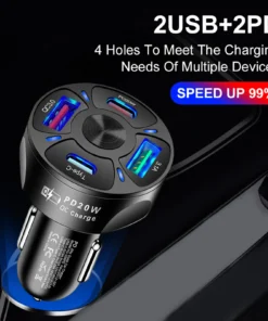 USB Car Charger Type C Fast Charging