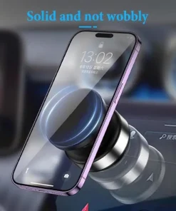 Magnetic Car Phone Holder - 360° Rotating Suction Cup Mount with Strong Magnetic Adsorption, Hands-Free Holder for iPhone