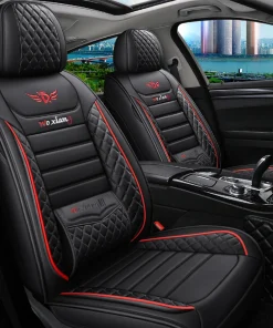 Elegant Universal Faux Leather Car Seat Cover by Tand: Easy-Clean, Comfort Design, Fits Major Models - Enhance Your Car's