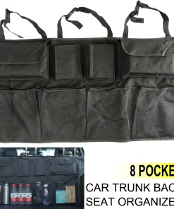 Car Backseat Trunk Organizer Storage Hanging Bag Tidy Storage Bag Space Saving For Car Van Truck RV Waterproof Oxford Cloth Bag