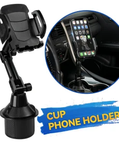 Universal 360° Car Cell Phone Stand Cup Holder Stand Drink Bottle Long Mount Support Smartphone Mobile Phone Bracket Accessories