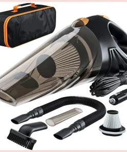 STONEGO Portable 12V Car Vacuum Cleaner Handheld Auto Dirt Suction Wet Dry Dual-use