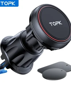 TOPK Magnetic Car Phone Holder Stand Magnet Cell Mobile Support Mount GPS Bracket in Car For iPhone 14 13 12 Samsung Xiaomi