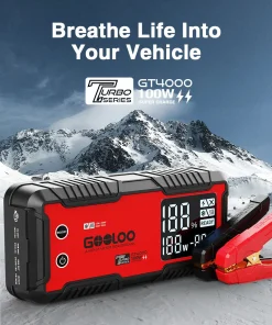 GOOLOO 12V Car Jump Starter 4000A Car Battery Starter 24000mAh Portable Power Bank Booster Auto Starting Device Emergency Start