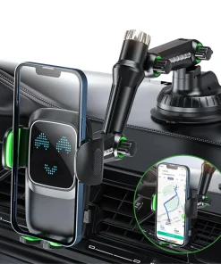 Car Phone Holder Dashboard Mobile Cell Support with Suction Cup Air Vent Phone Mount Flexible Long Arm Sucker Mount for Phone