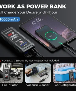 Topdon JS2000/JS1500/JS1200 2000A/1200A Jump Starter Power Bank 12V Car Starting Device 16000Mah Battery Jump Start for Booster