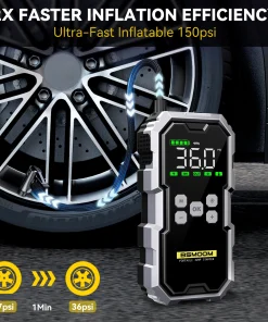 Car Jump Starter With Air Compressor LCD Screen 21800mAh Portable Booster Charger 6000A Powerful Car Battery Starting Devi