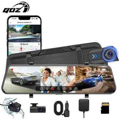 Dashboard camera with smartphone display