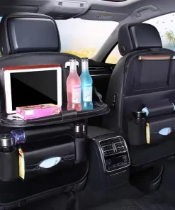 Universal Auto Back Seat Storage With Dining Table Car Back Seat Organizer Storage Bag Travel Holder Protector Car Organizer