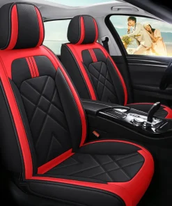 Car seat cover 5 full car seat cover PU leather car seat cover GM car seat cover is compatible with five seats