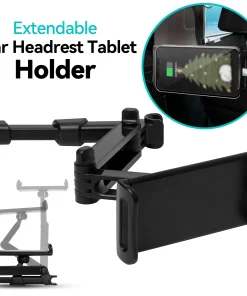 Flexible 360 Degree Rotating for iPad Mobile Phone Car Pillow Holder Tablet Stand Back Seat Headrest Mount Bracket 4.5-10.5 Inch