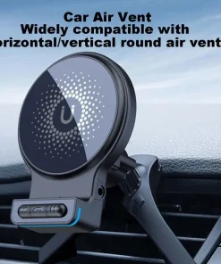 Magnetic Car Charger Mount Air Vent Cell Phone Holder 360 Degree Rotation Phone Stand Wireless Car Charger For Most Smartphones