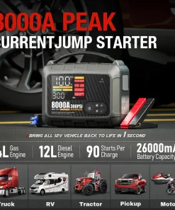 8000A Professional Heavy Duty Car Jump Starter Powerful Car 12V Car Battery Starter Booster Starting Device
