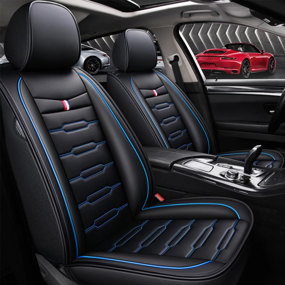 Leather Black Car Seat Covers Leather Black Car Seat Covers