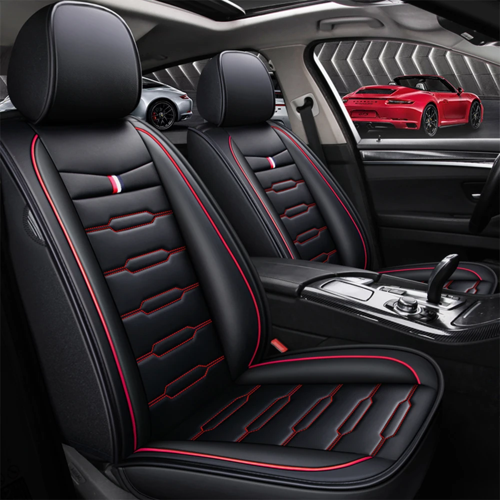 Leather Black Car Seat Covers Leather Black Car Seat Covers