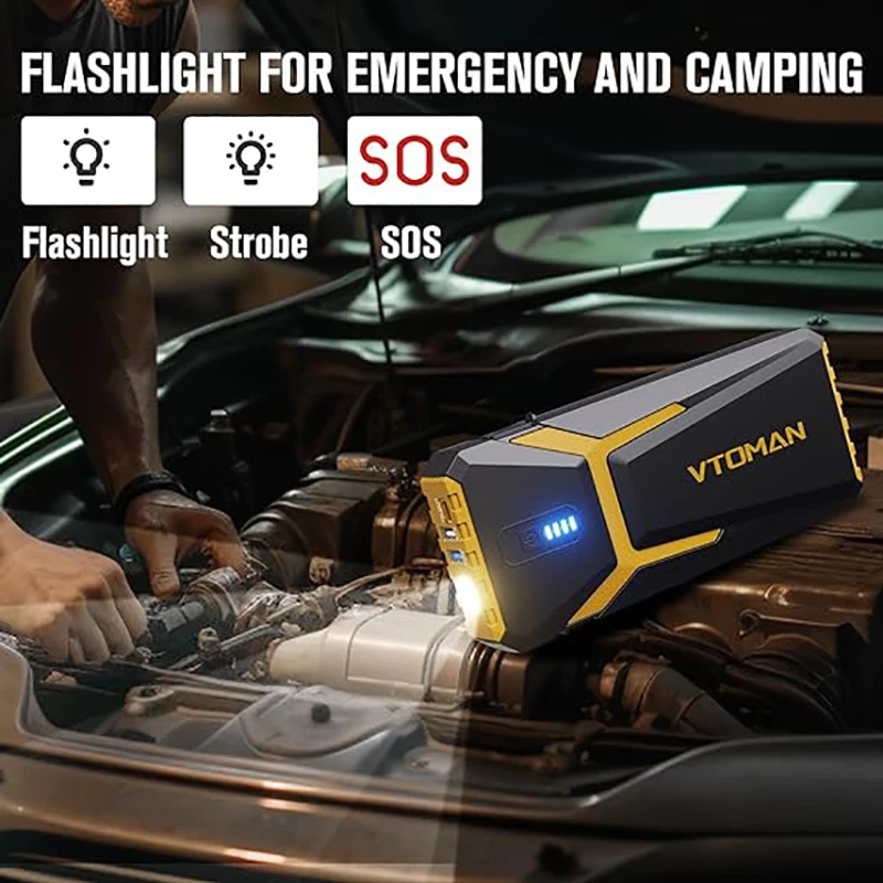 VTOMAN Power Bank 20000mAh Jump Starter Portable Charger Car Booster Jump Starter Portable Charger Car Booster